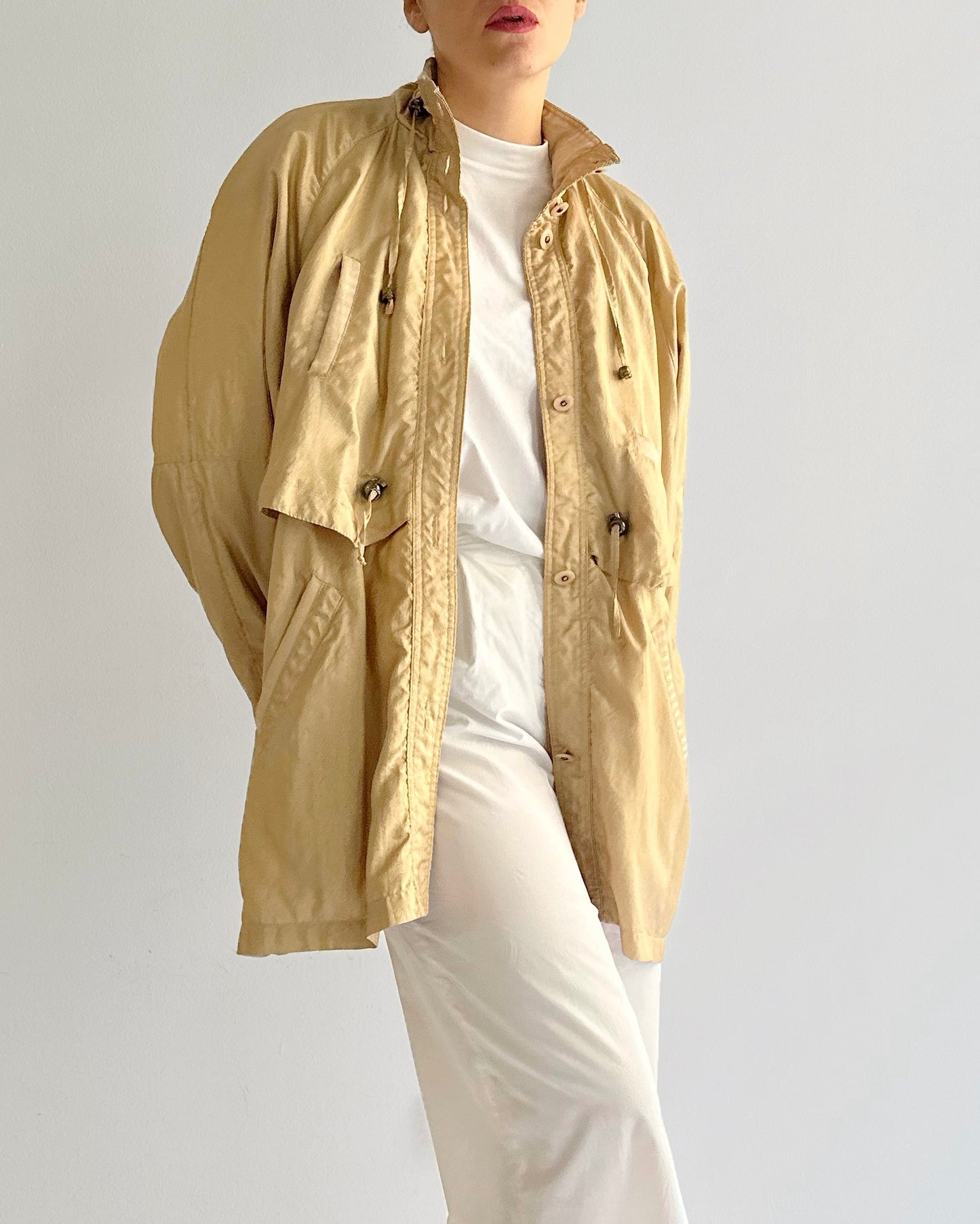 90s Golden Windbreaker Jacket