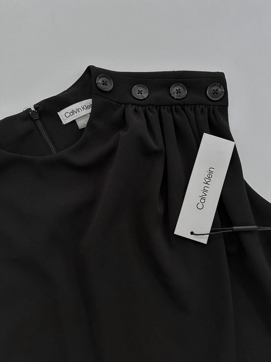 Calvin Klein Black Scuba Crepe Dress