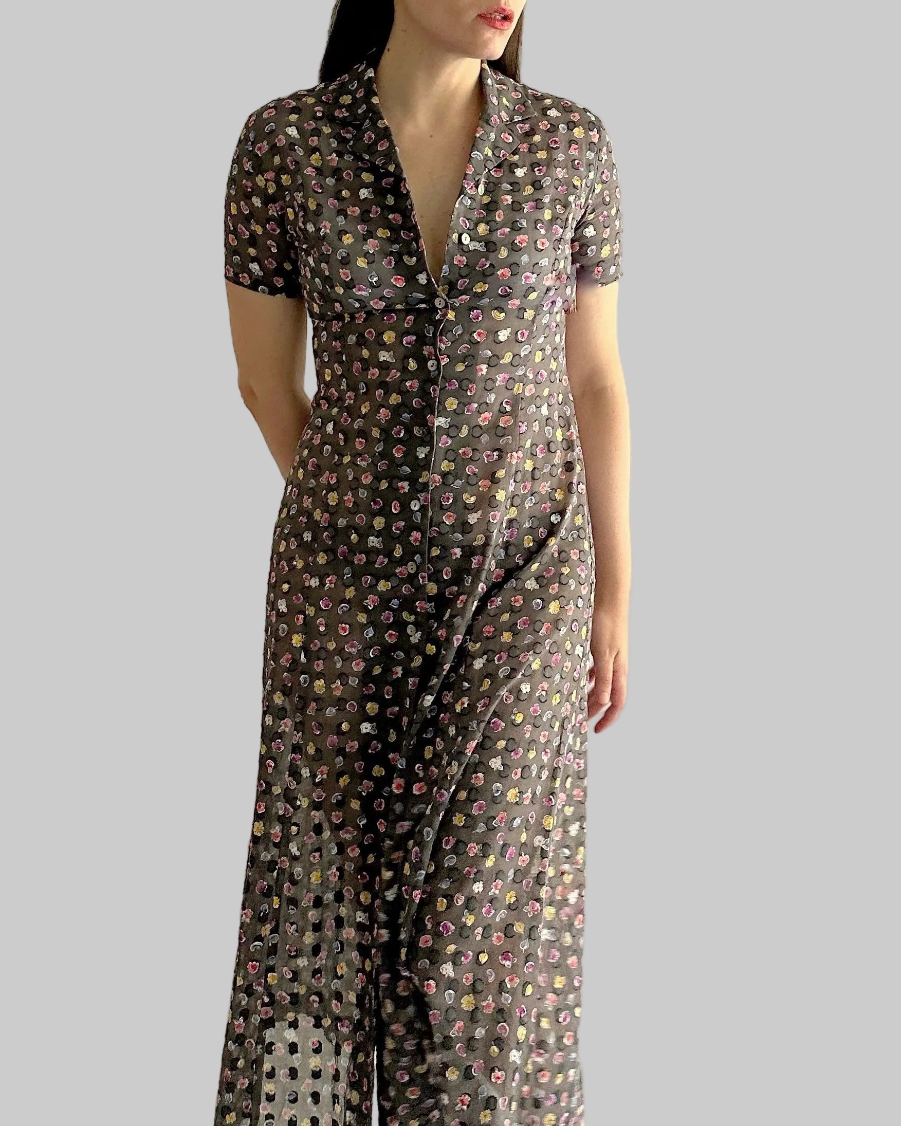 90s Kenzo Floral Sheer Dress – Alba Vintage Studio