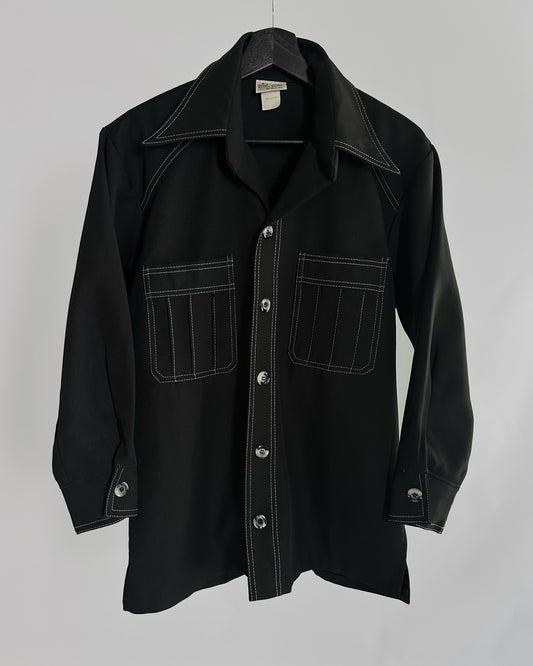 70s King’s Road Black Western Shirt
