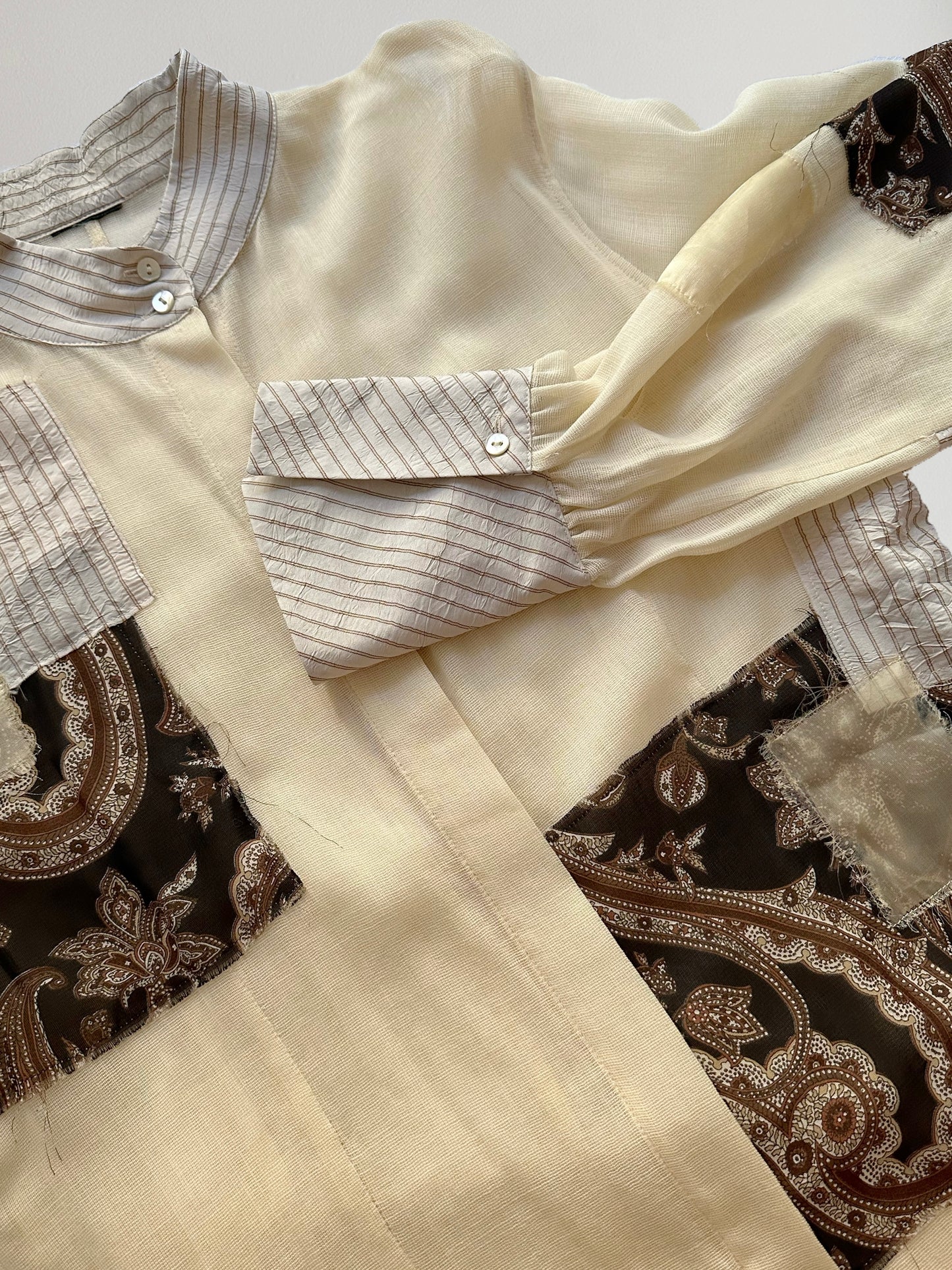 Vintage Gauze Patchwork Blouse
