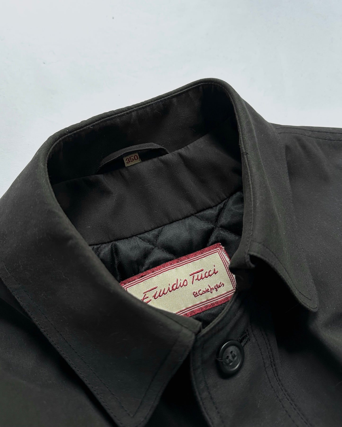 90s Charcoal Grey Oversized Trench Coat