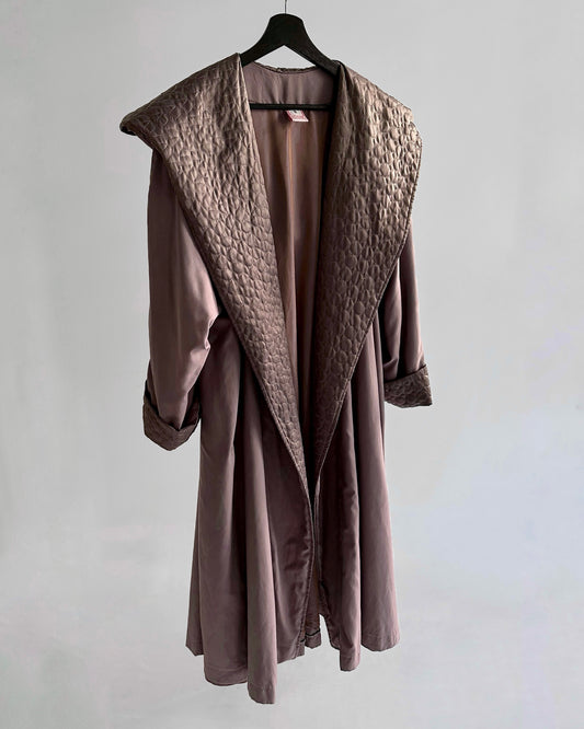 90s Mauve Hooded Coat