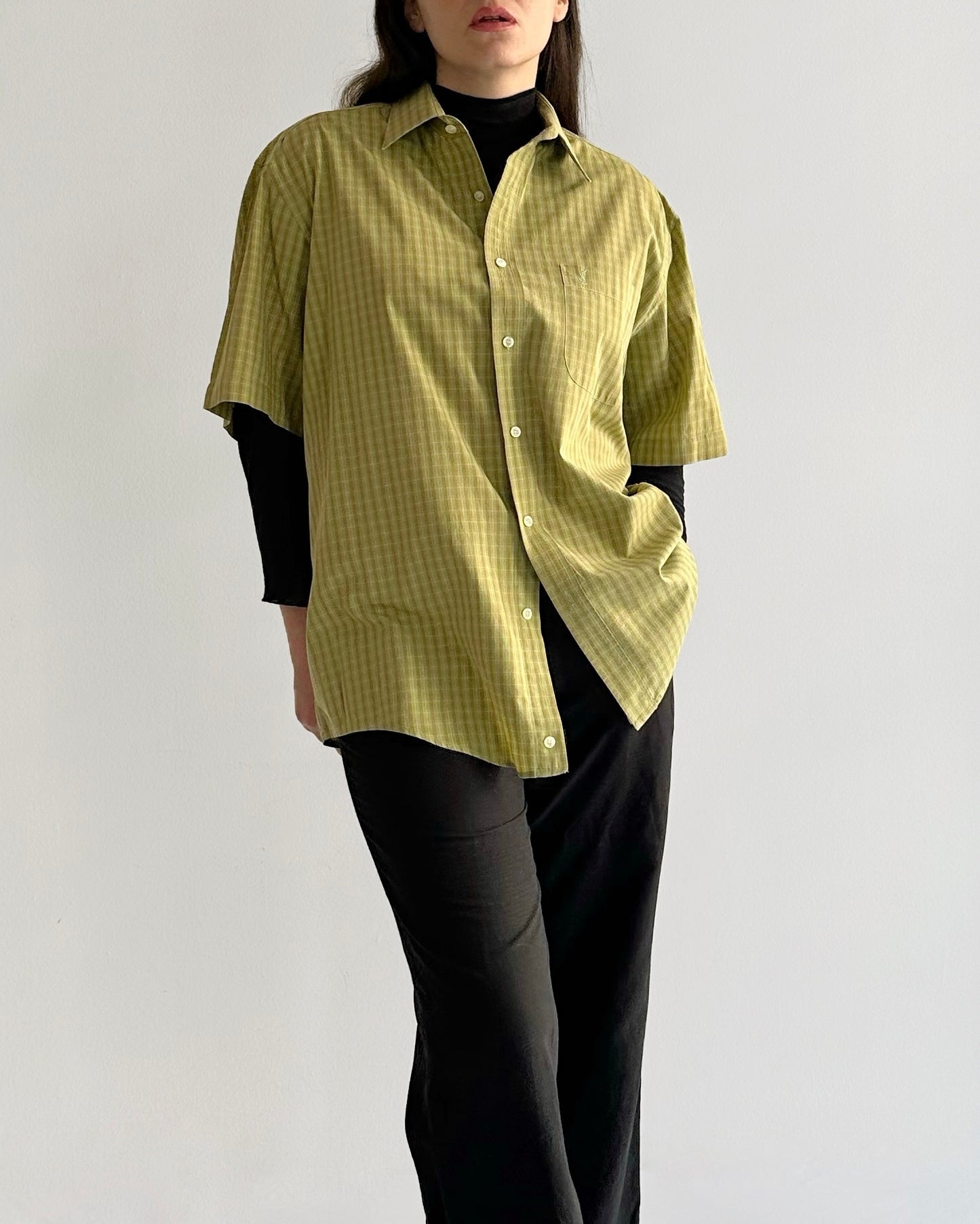 90s Yves Saint Laurent Short Sleeve Shirt