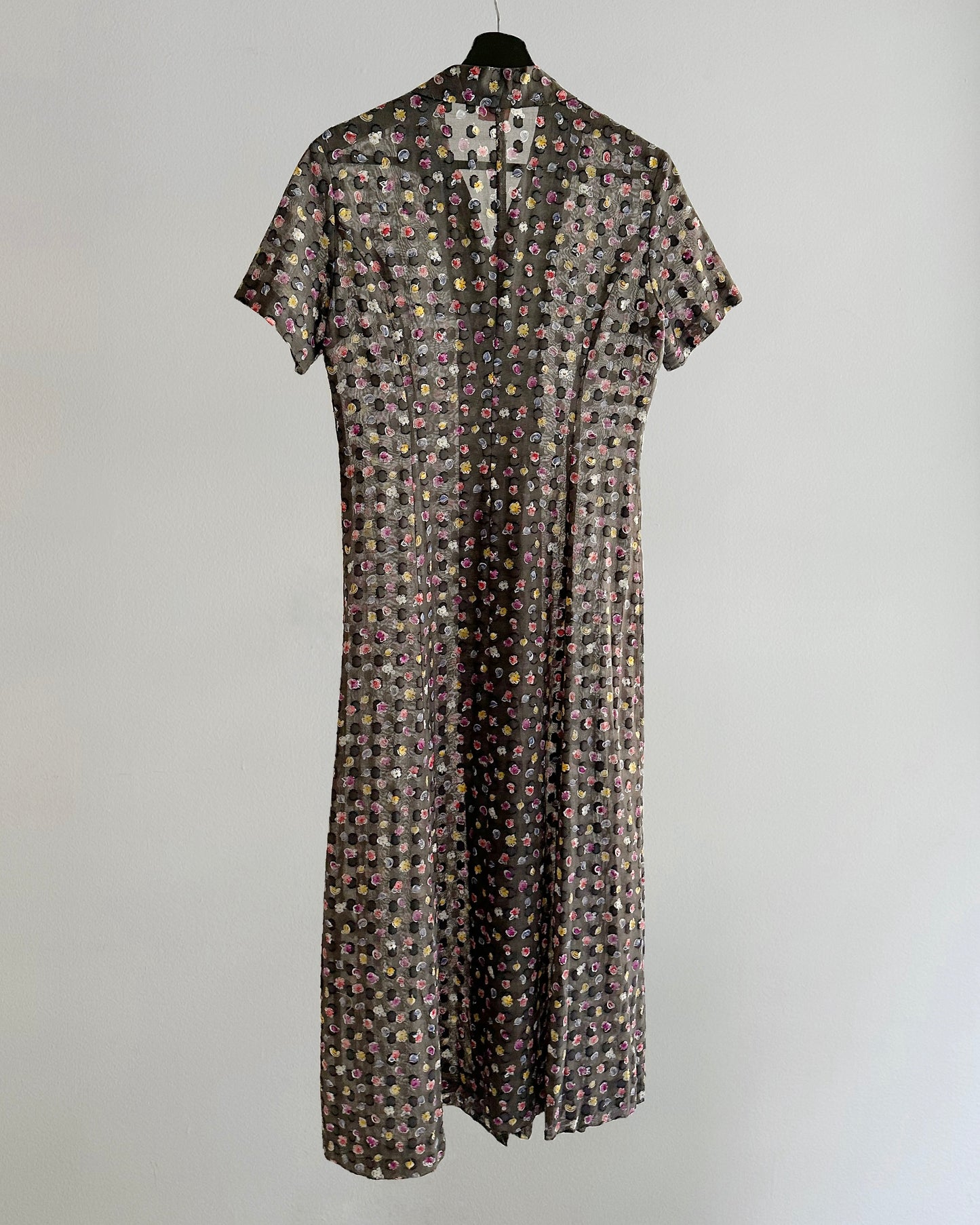 90s Kenzo Floral Sheer Dress