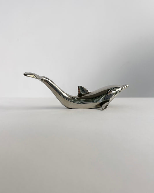 Vintage 1980s Silver-Plated Dolphin Bottle Opener