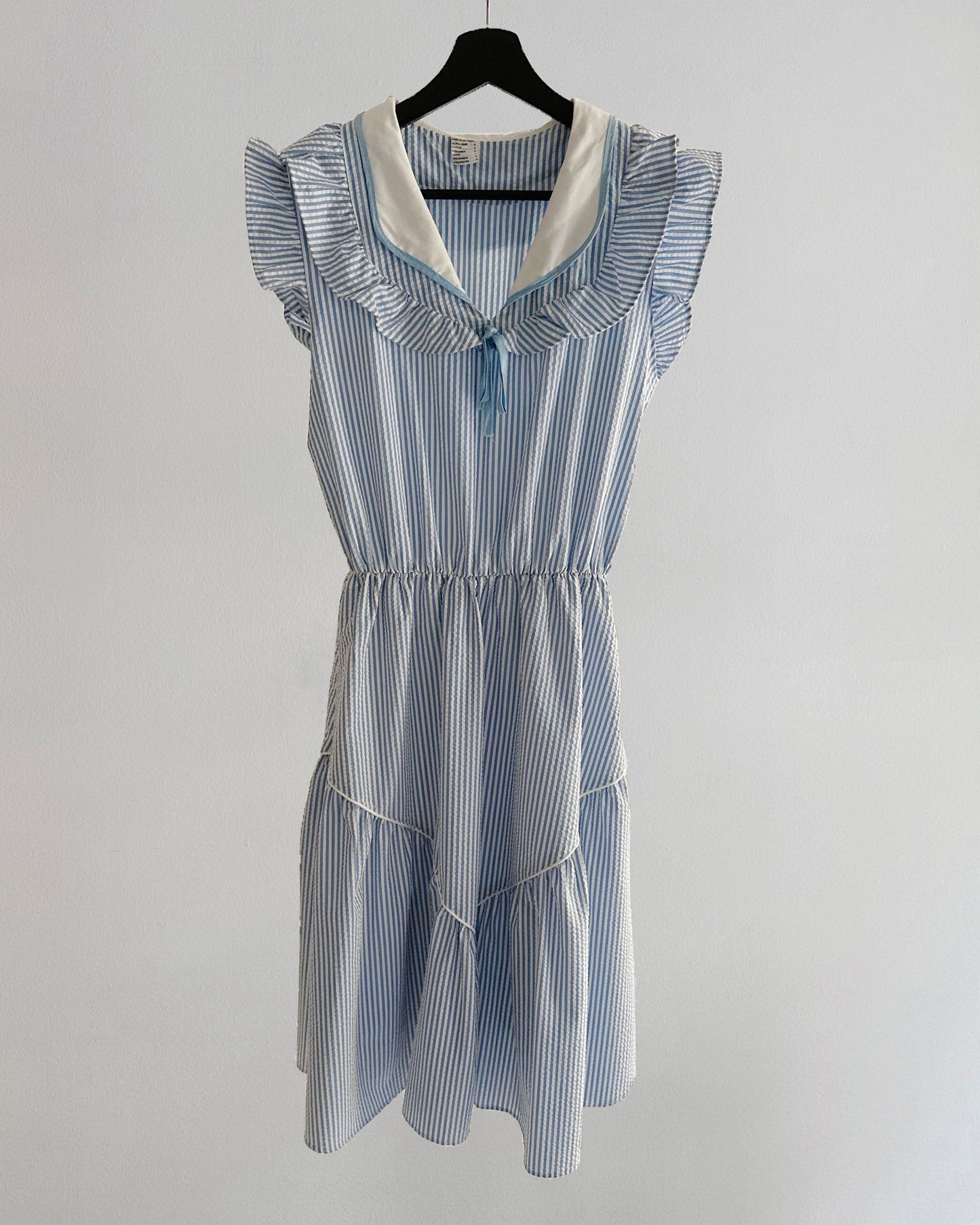 80s French Sailor Collar Dress