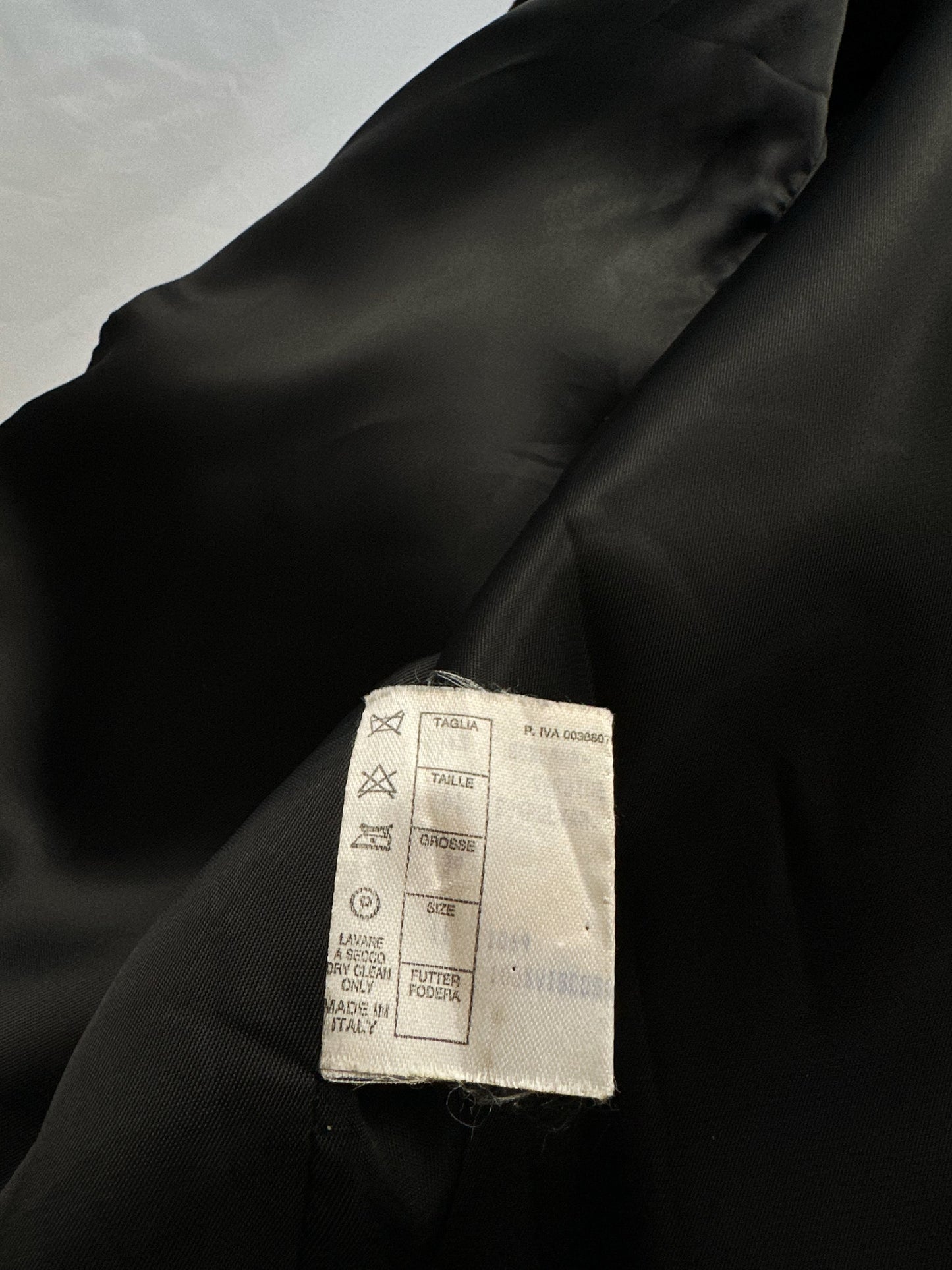 80s/90s Black Faux Fur Coat with Double Collar