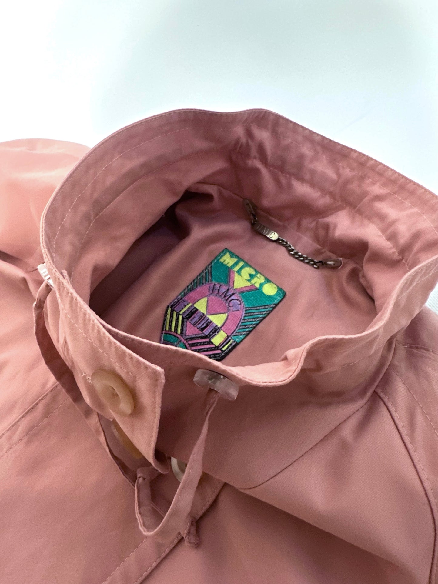80s Dusty Rose Trench Coat