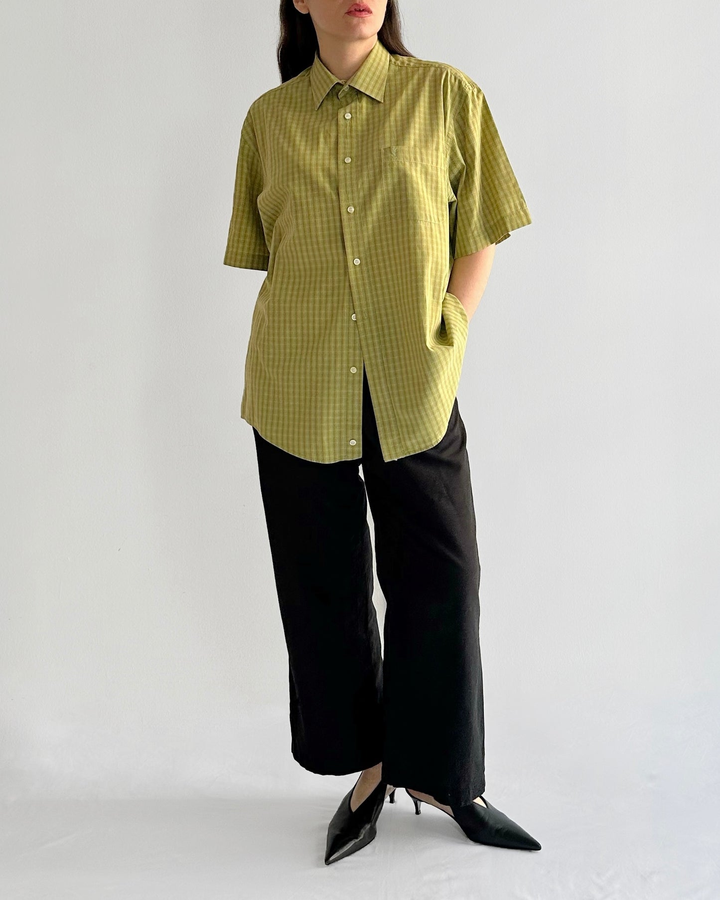 90s Yves Saint Laurent Short Sleeve Shirt