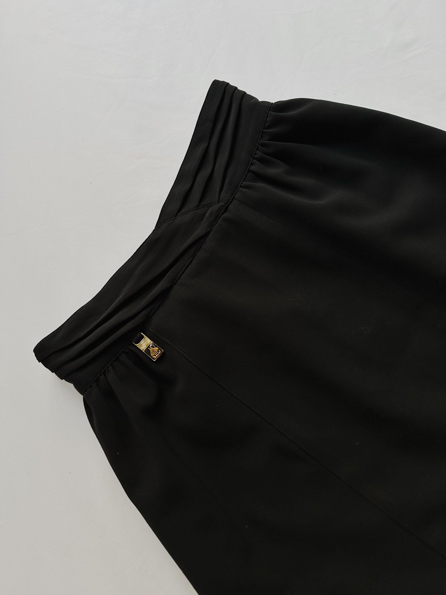 80s Burberry Black Pencil Skirt