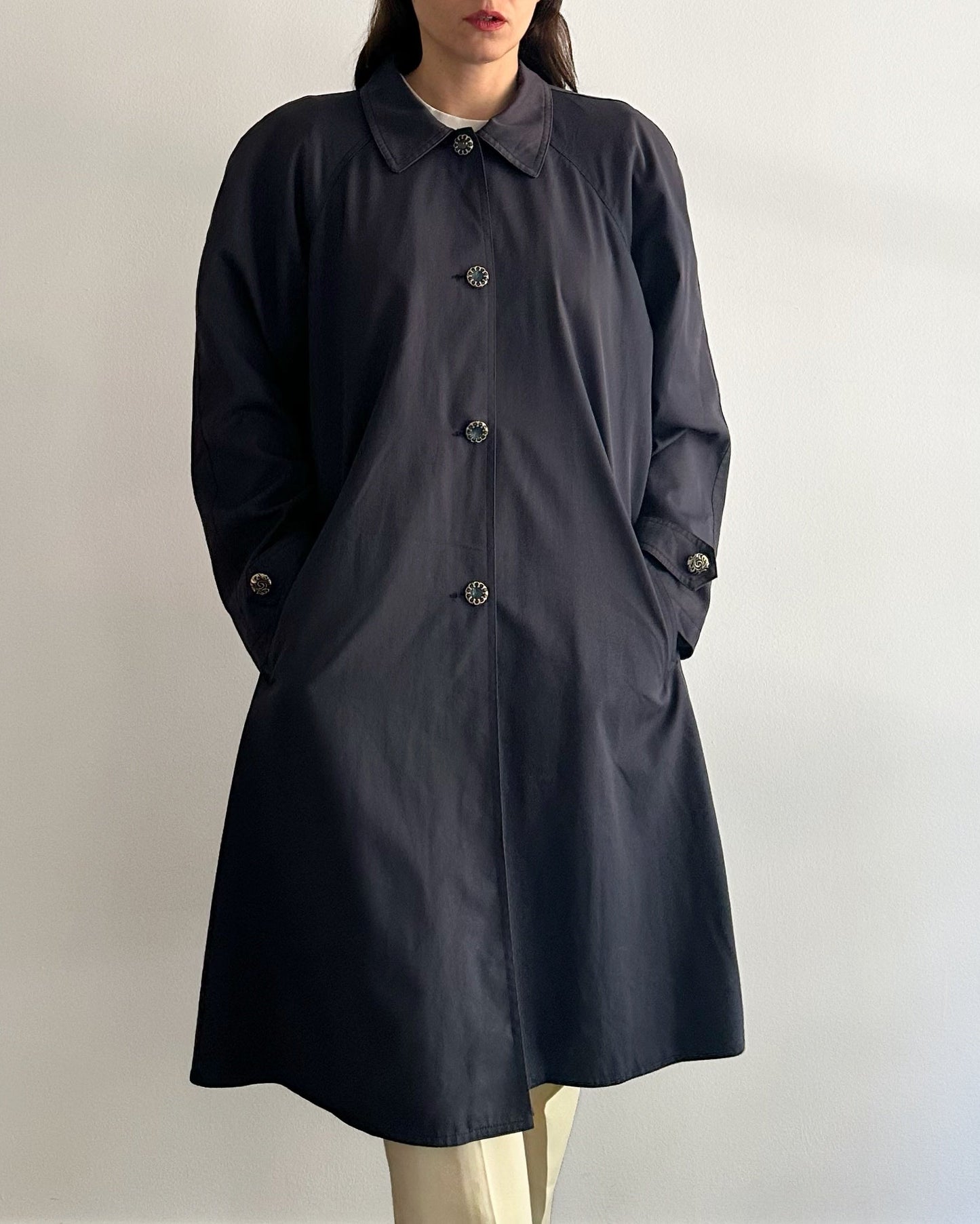 80s Italian Navy trench Coat