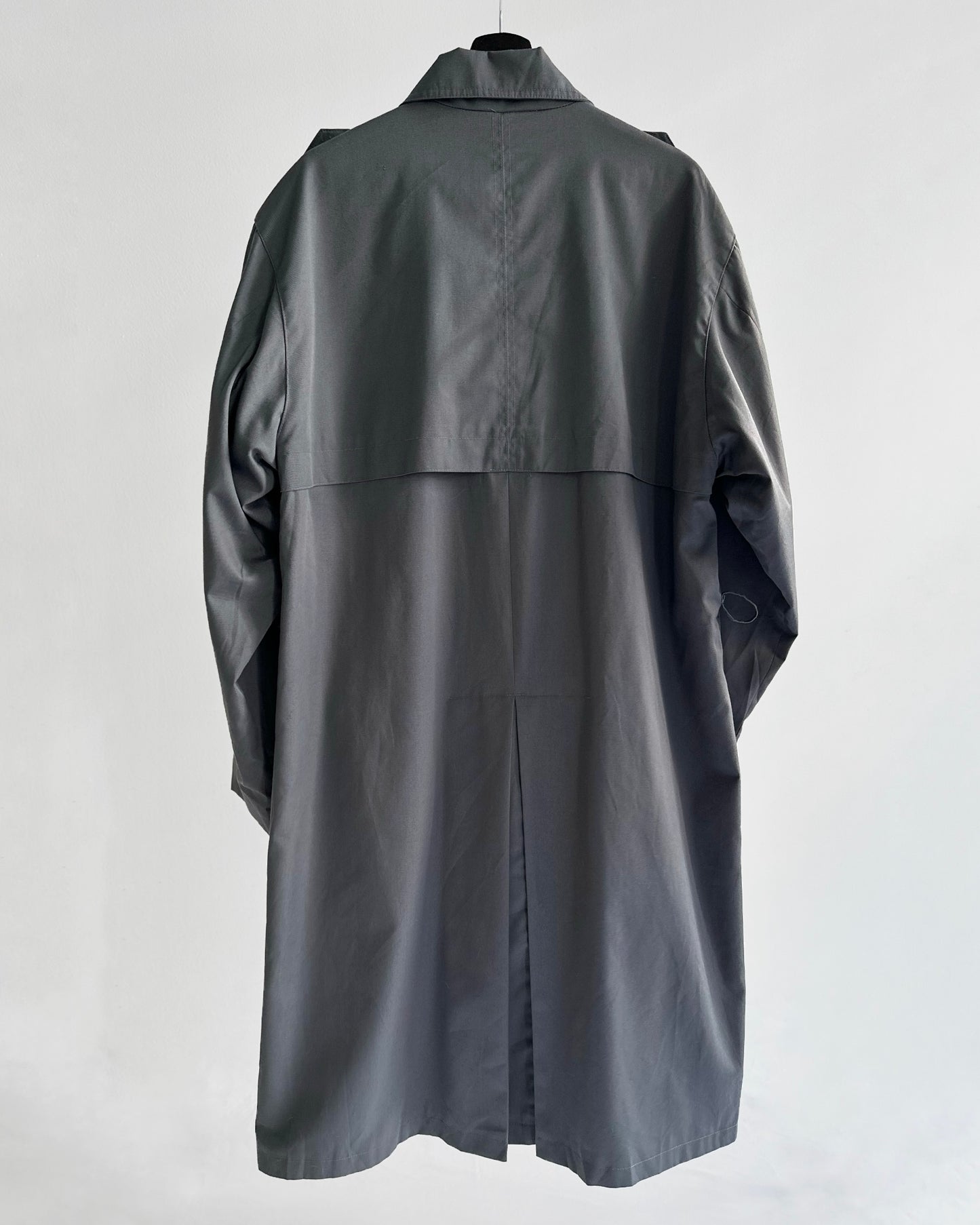 90s Ivy Oxford Grey Trench Coat