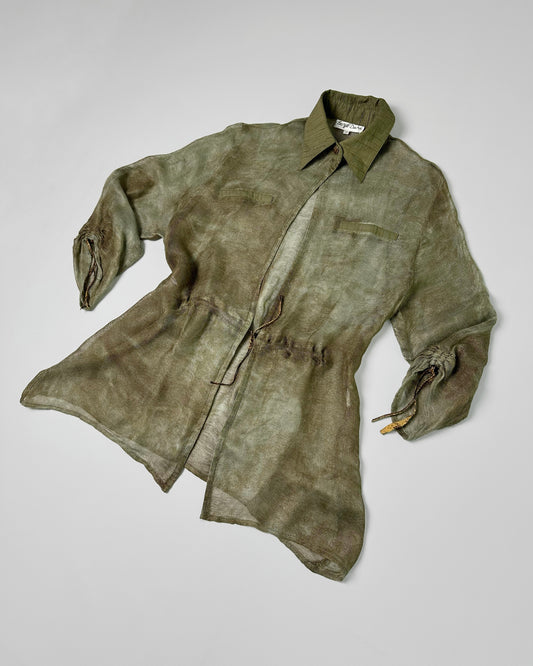 90s Sheer Camouflage Shirt