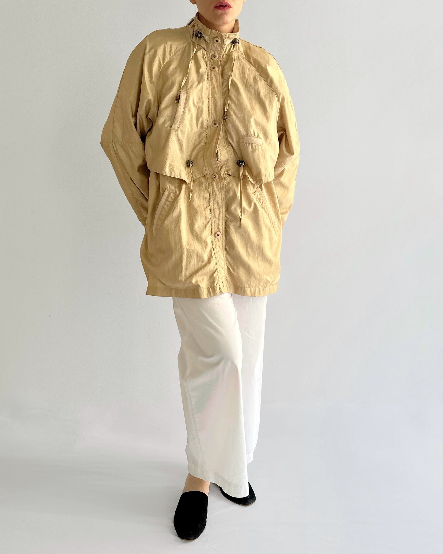 90s Golden Windbreaker Jacket