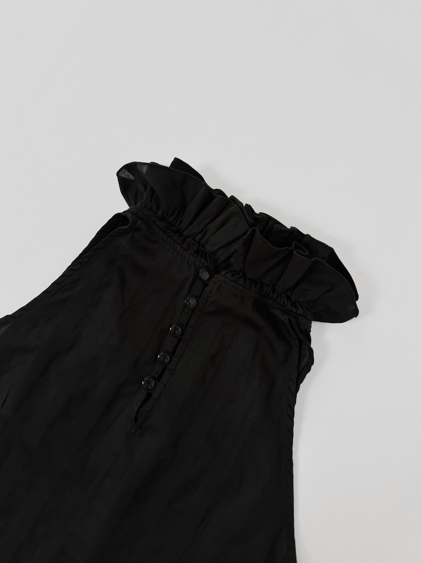 Anne Fontaine Black Halter Top