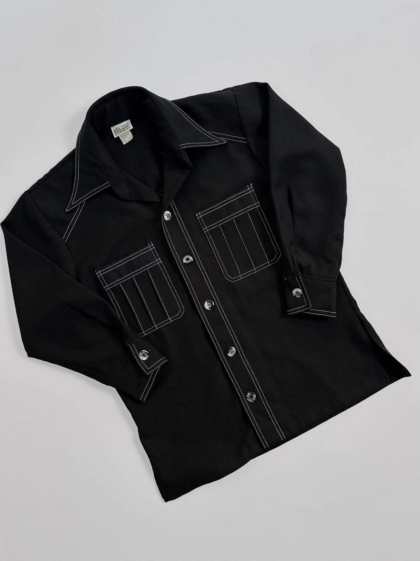 70s King’s Road Black Western Shirt