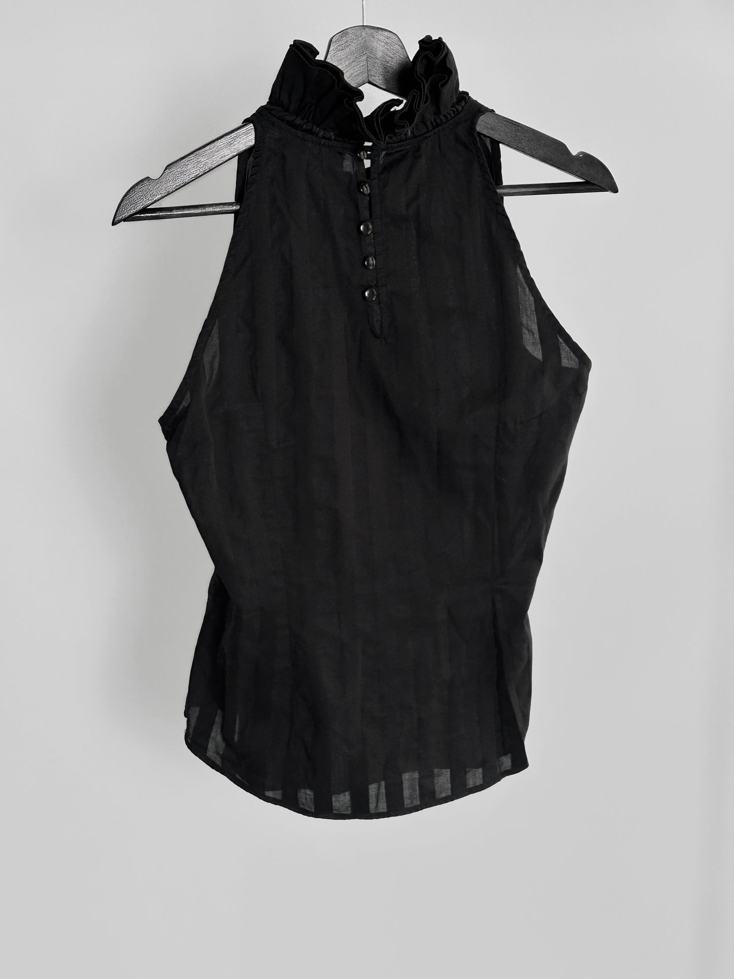 Anne Fontaine Black Halter Top