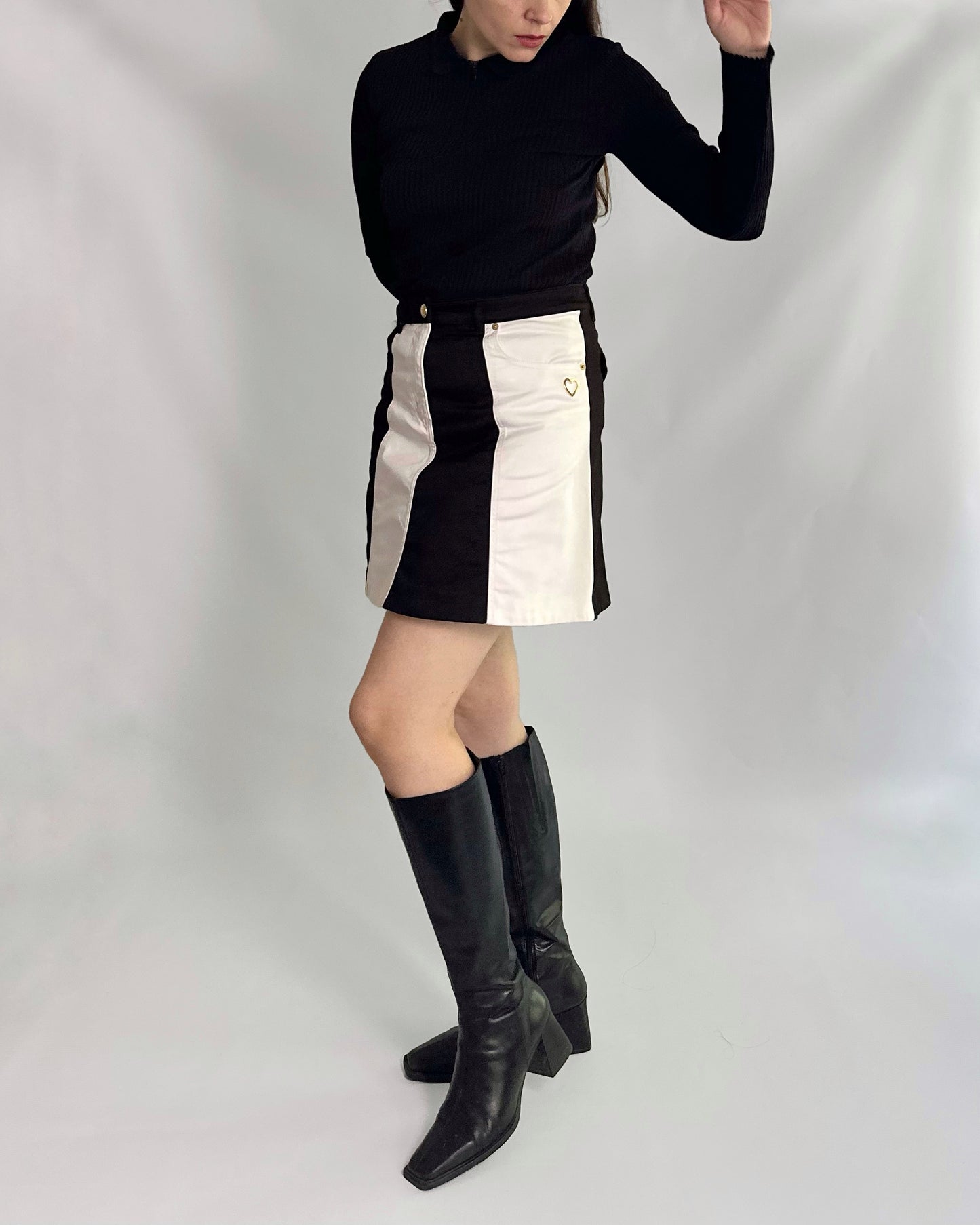 Moschino Striped A-Line Skirt