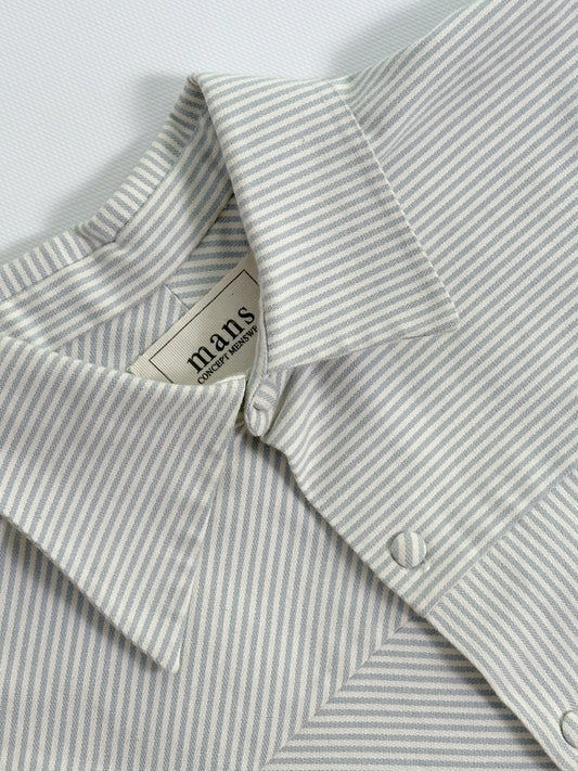 MANS FW19 Striped Asymmetric Shirt