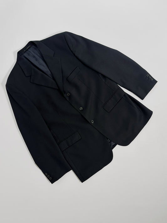 80s Pierre Cardin Navy Wool Blazer