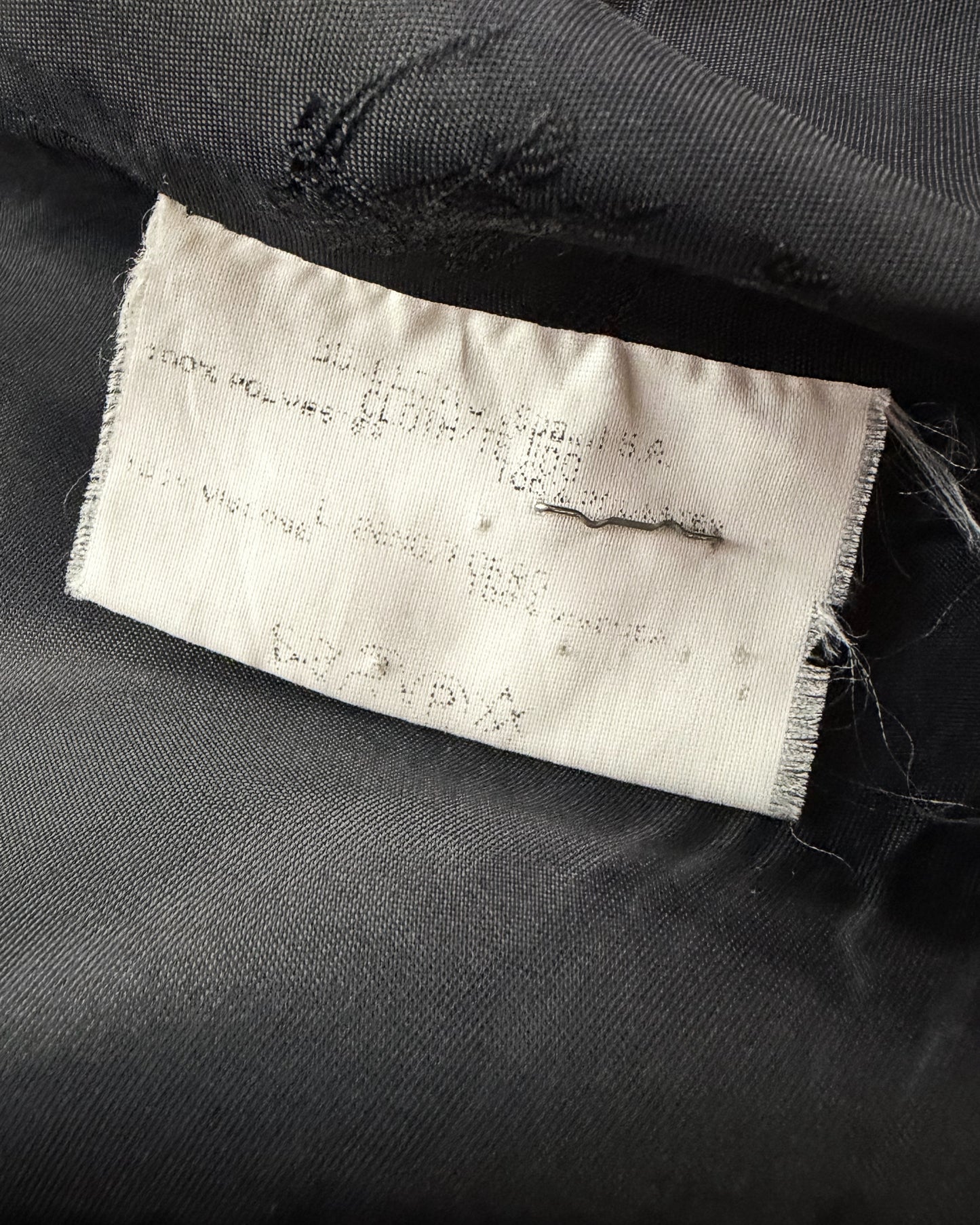 Vintage 1990s Burberry Black Minimal Blazer