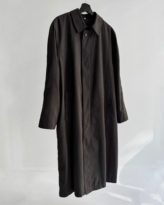 90s Charcoal Grey Oversized Trench Coat