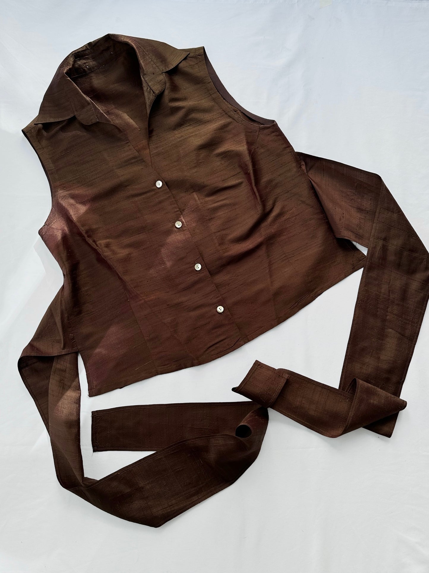 90s Romeo Gigli Silk Shantung Set