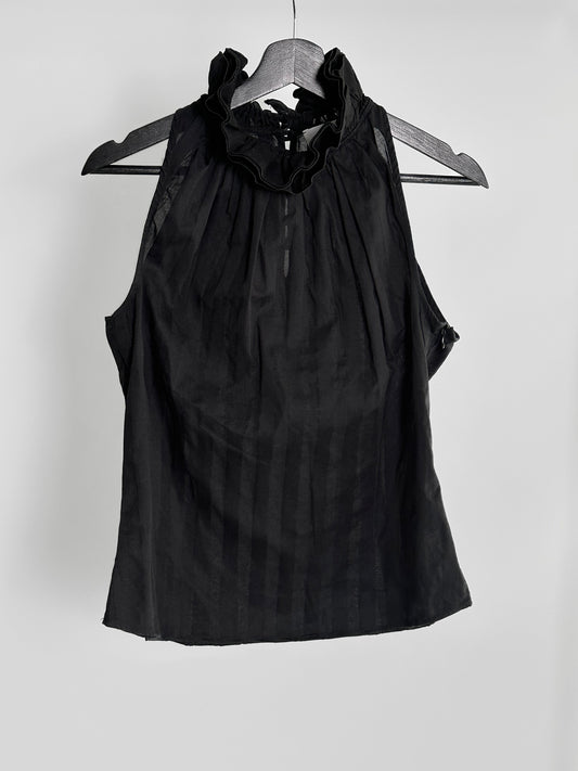 Anne Fontaine Black Halter Top