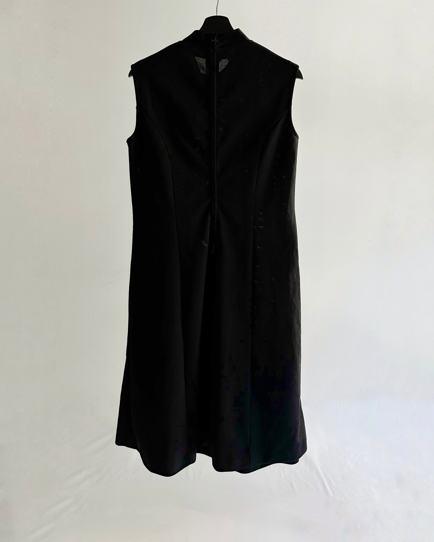 80s Sleeveless A-Line Bow Dress