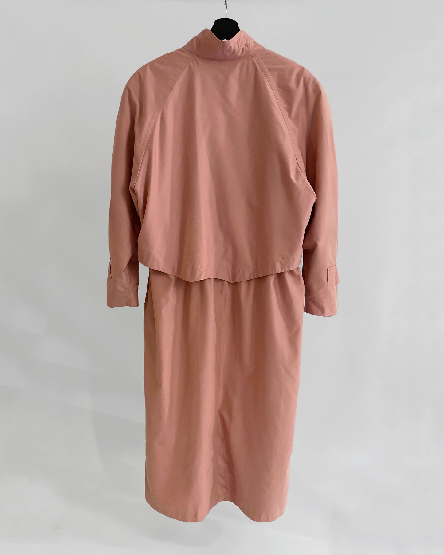 80s Dusty Rose Trench Coat