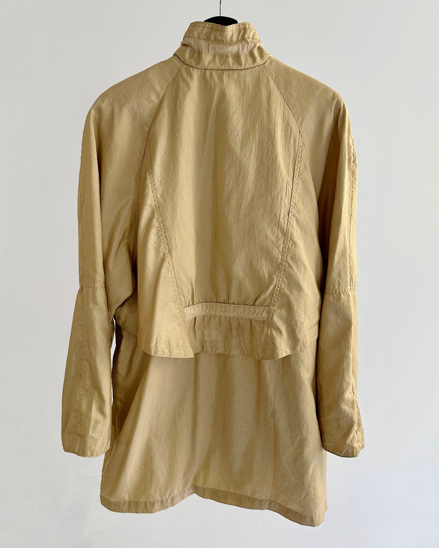 90s Golden Windbreaker Jacket