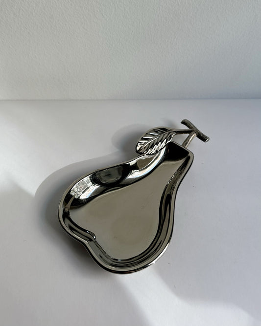 Vintage 1970s Silver Plated Pear Shaped Bowl