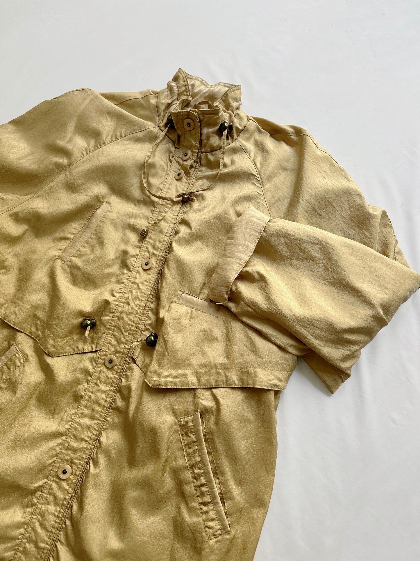 90s Golden Windbreaker Jacket