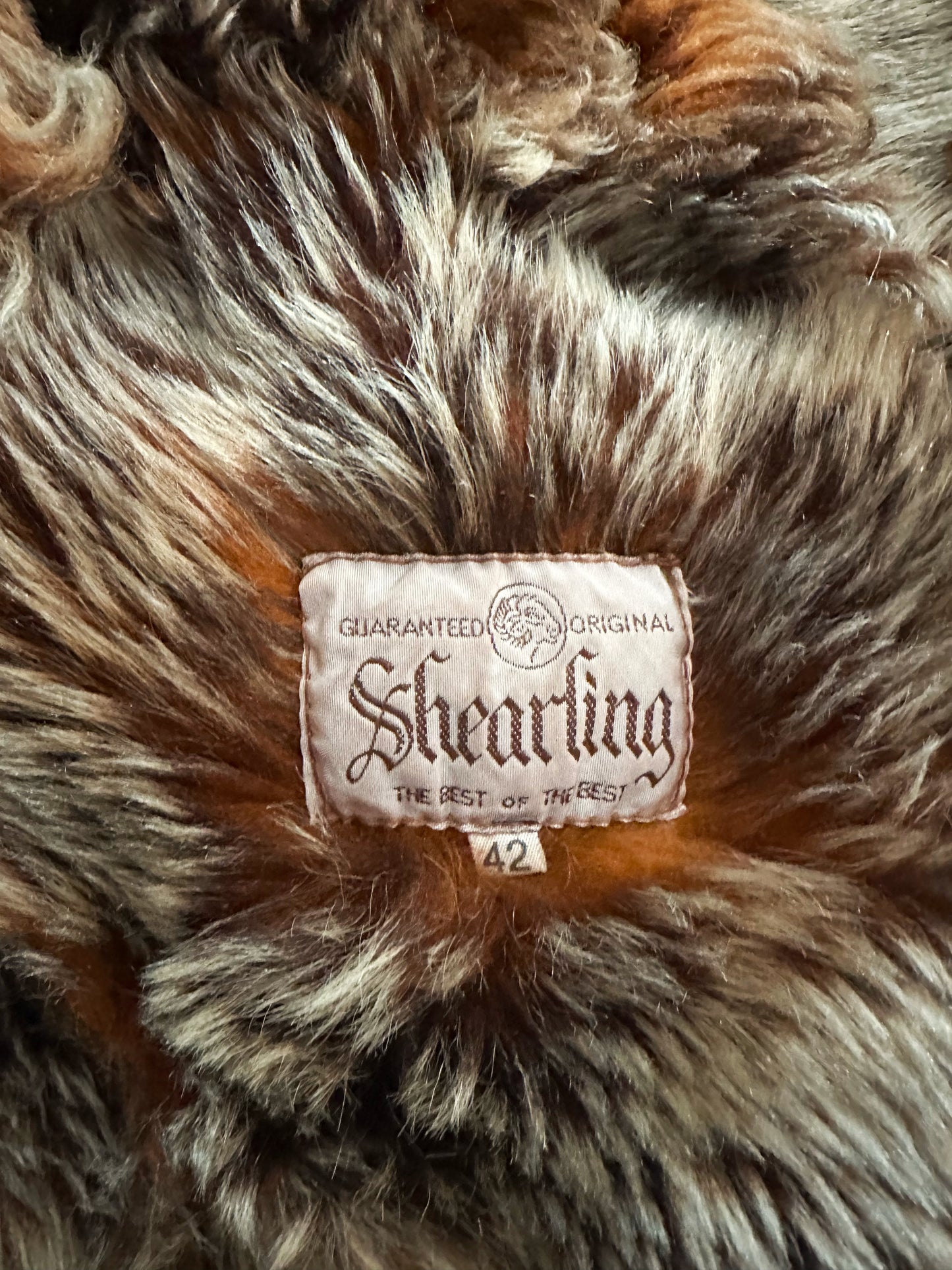 70s Shearling Coat with Detachable Hood