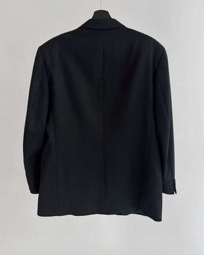 80s Pierre Cardin Navy Wool Blazer