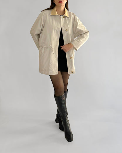 80s Cream Barn Field Jacket