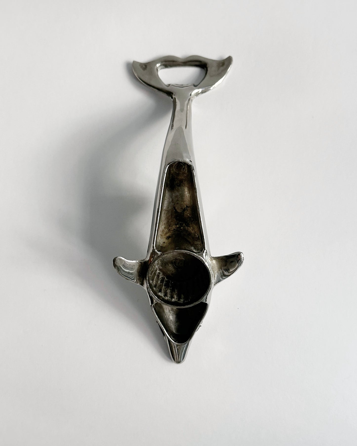 Vintage 1980s Silver-Plated Dolphin Bottle Opener
