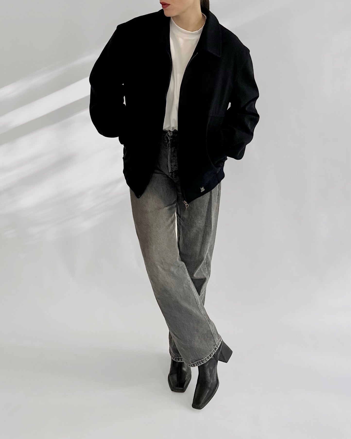 80s Steinbock Loden Wool Bomber