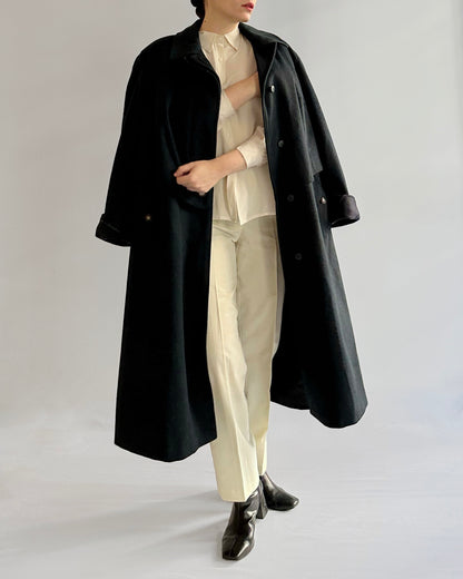 80s Green Wool-Alpaca Loden Coat