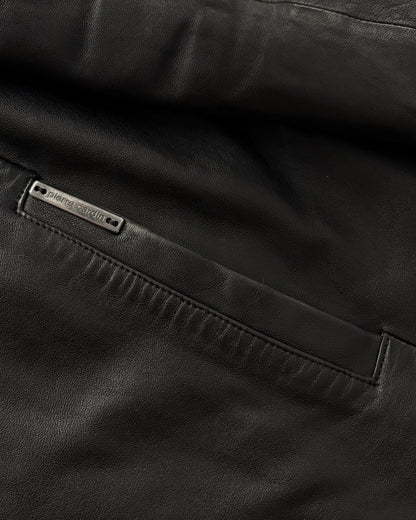 Vintage Pierre Cardin Black Leather Jacket