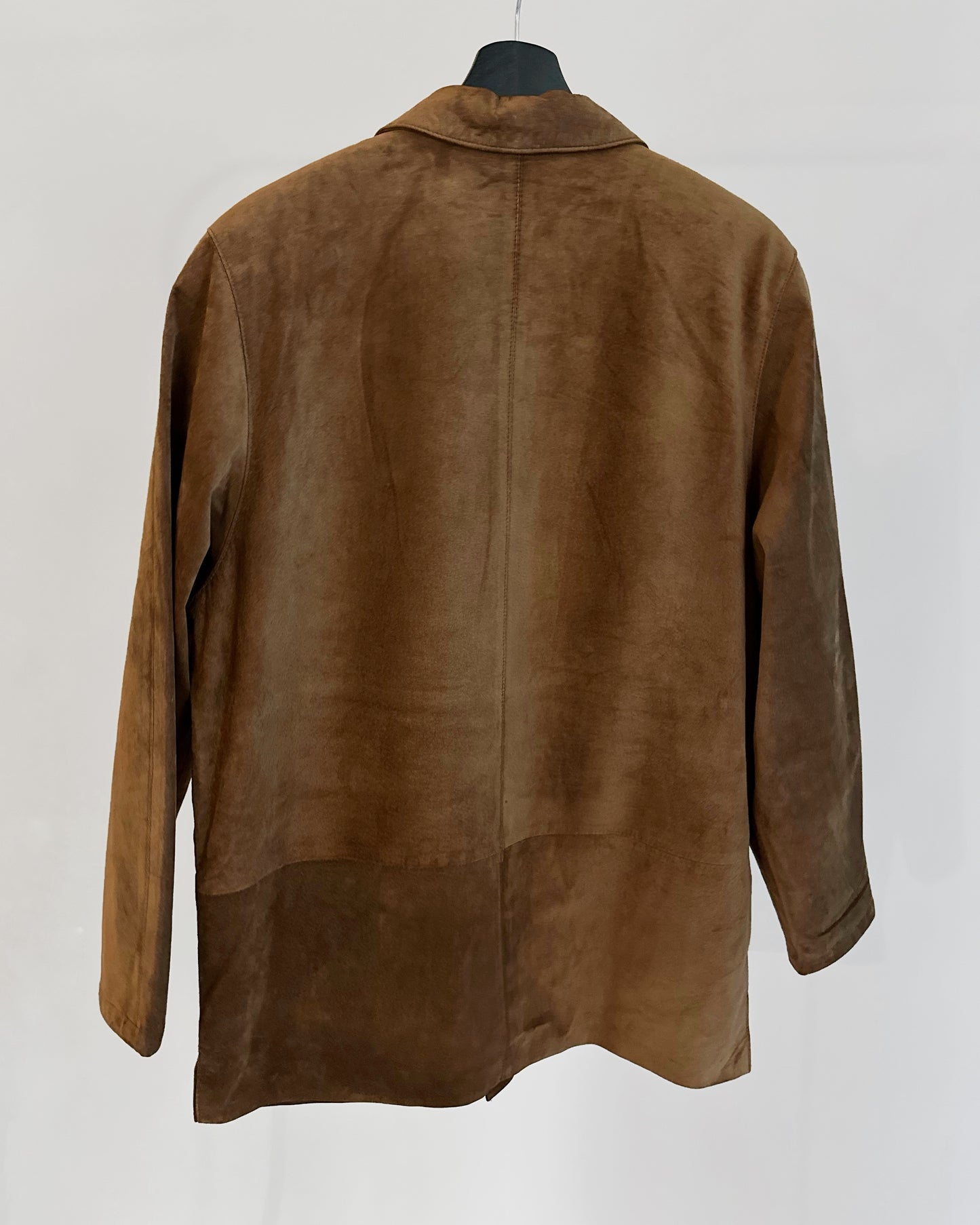 90s Brown Suede Overshirt Jacket – Made in Spain