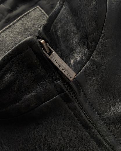 Vintage Pierre Cardin Black Leather Jacket