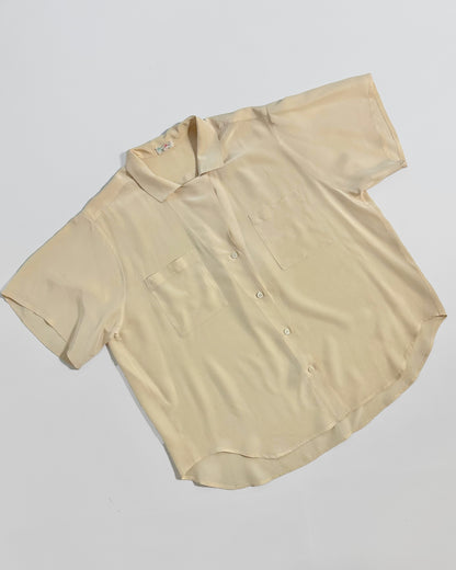 90s Pure Silk Short Sleeve Shirt