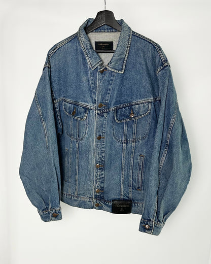 90s Valentino Garavani Denim Jacket - Faded Blue