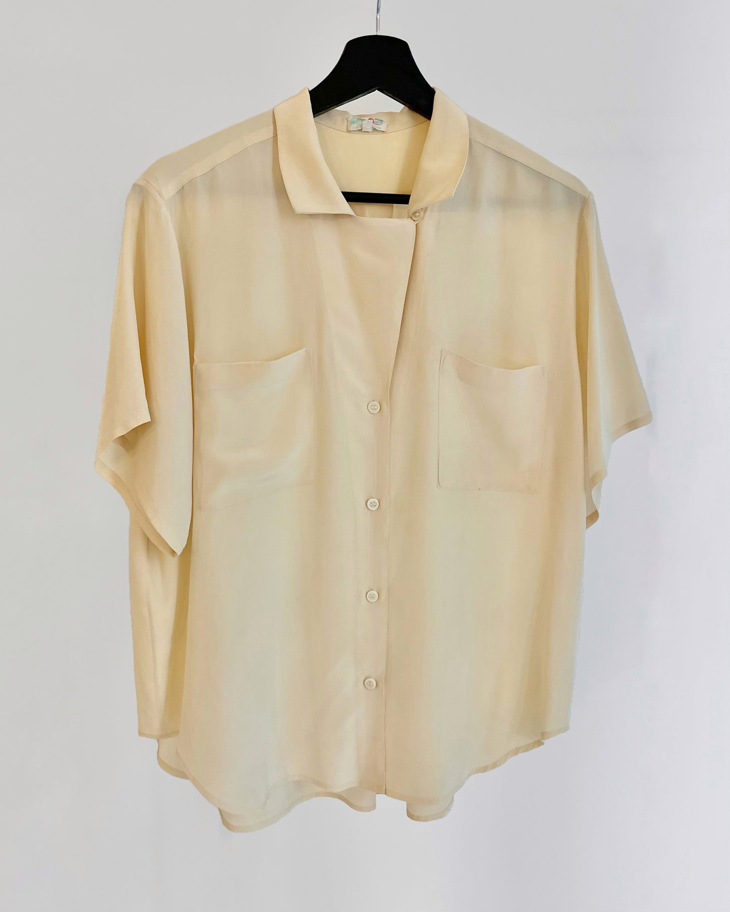 90s Pure Silk Short Sleeve Shirt