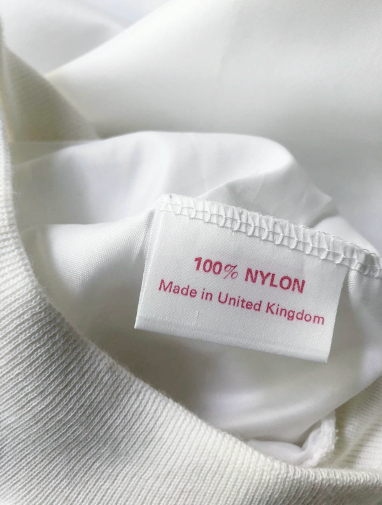 90s White Nylon Sweatshirt