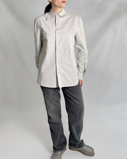 MANS FW19 Striped Asymmetric Shirt