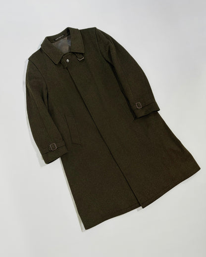 80s Steinbock Green Loden Wool Coat