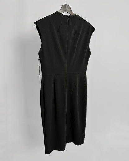 Calvin Klein Black Scuba Crepe Dress